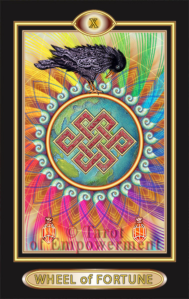The WHeel of Fortune Card - Tarot of Empowerment Deck